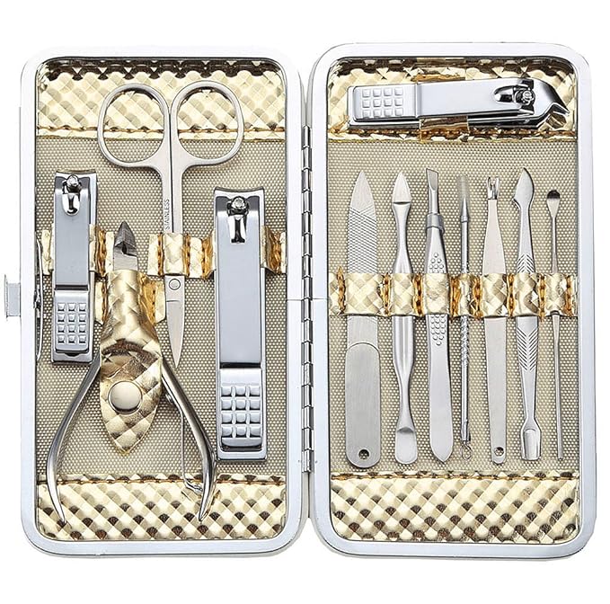 Manicure Set Professional Nail Clippers Kit Pedicure Care Tools- Stainless by KeibyCitom