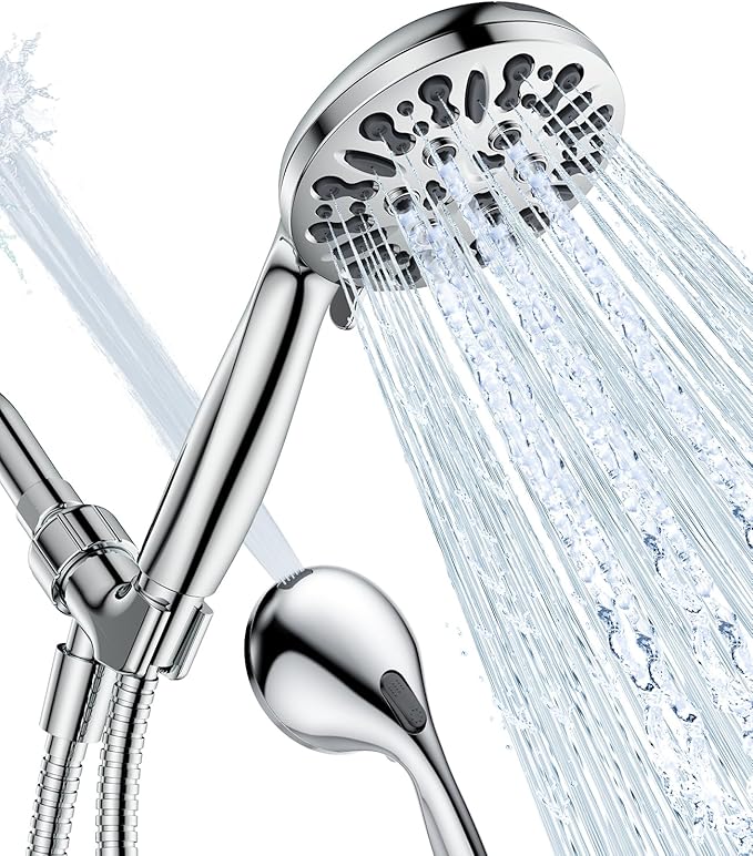 JDO Shower Head with Handheld, High Pressure Handheld Shower Head 9 Settings by JDO