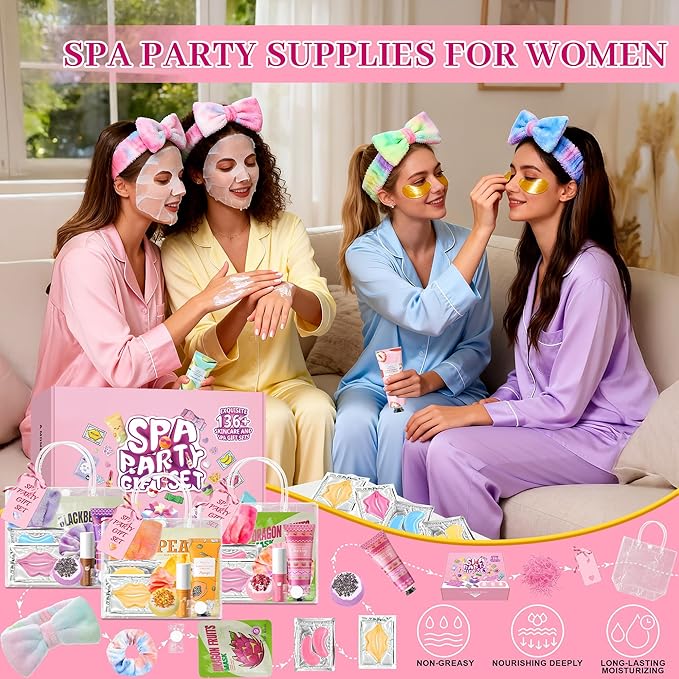 136 PCS Party Favors Bags for Eye Mask Lip Balm Hand Cream & Face Mask Skincare - Image 4