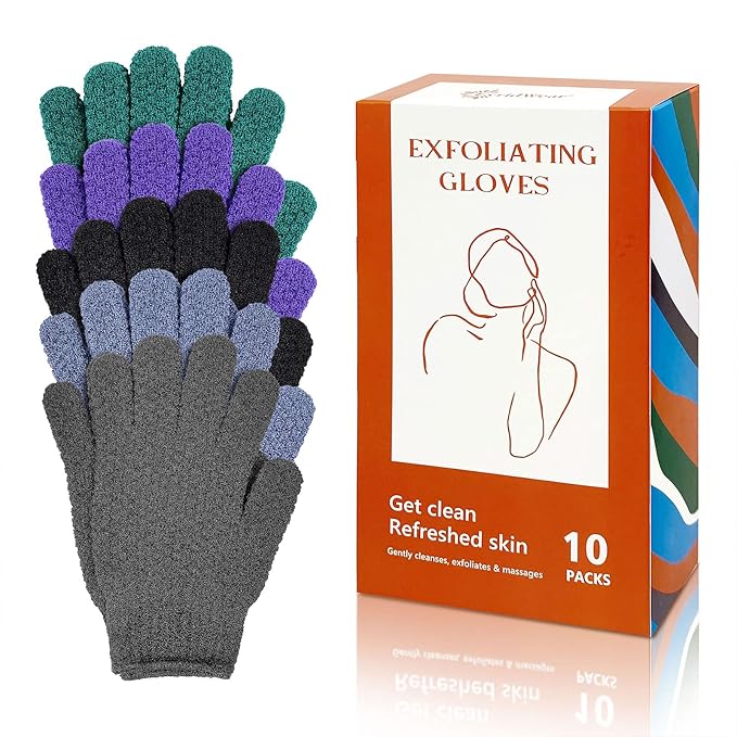 Evridwear Exfoliating Dual Texture Bath Gloves by Evridwear