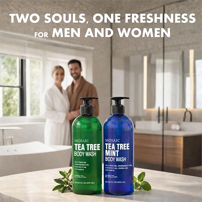 Tea Tree Body Wash with Mint & Shower Gel with Vitamin E - Image 6