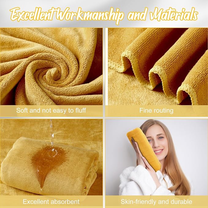 SmoothNovelty 16 Pack Microfiber Bath Towels Bulk 27'' x 60'' Oversized Beach - Image 3
