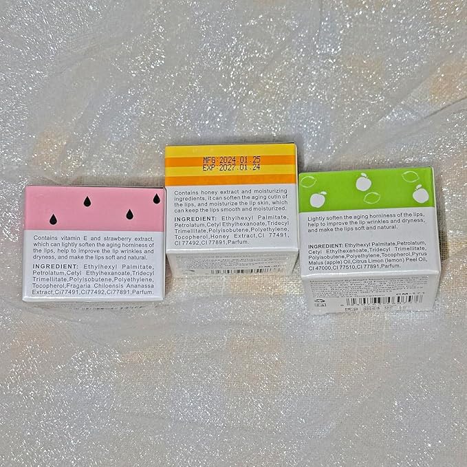 3 Packs Fruit Lip Balm, Moisturizing & Smoothing Lip, Hydrate Repair Prevent - Image 7