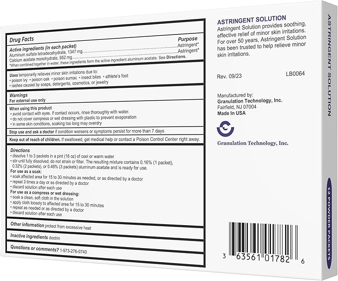 Generic Astringent Solution Medicated Soak Rash Relief - Image 4