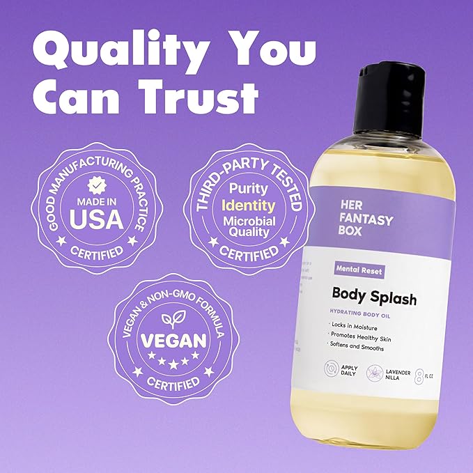 Her Fantasy Box | Body Splash Mental Reset Fragrance Oil – Lavender, Chamomile - Image 4