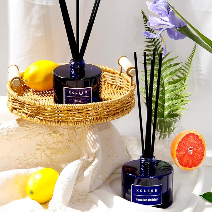 Xcleen Reed Diffusers for Bathroom, 6.7 oz Citrus Scented Oil Diffuser - Image 6
