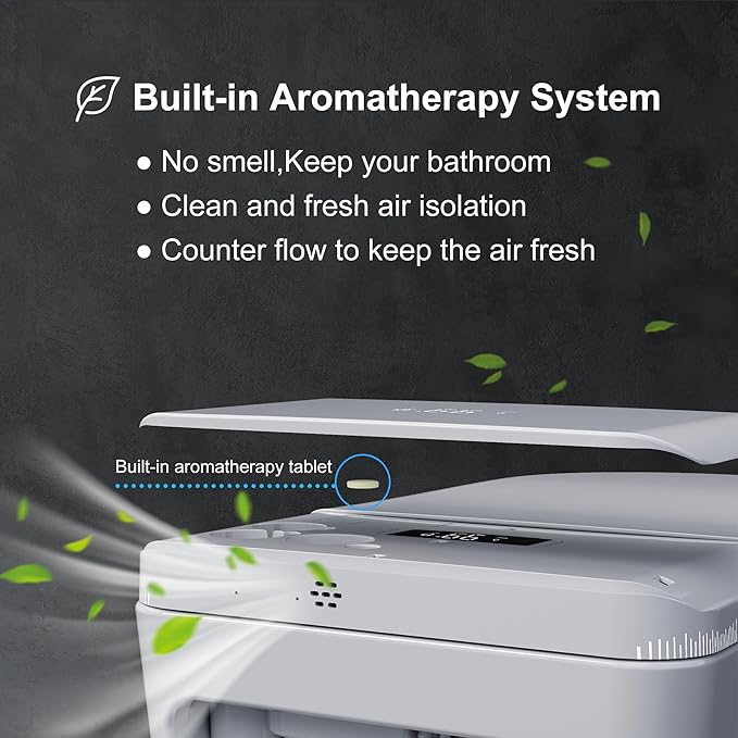TDH Smart Toilet with Bidet Built in, Foam Shield, Heated Seat with Instant - Image 4