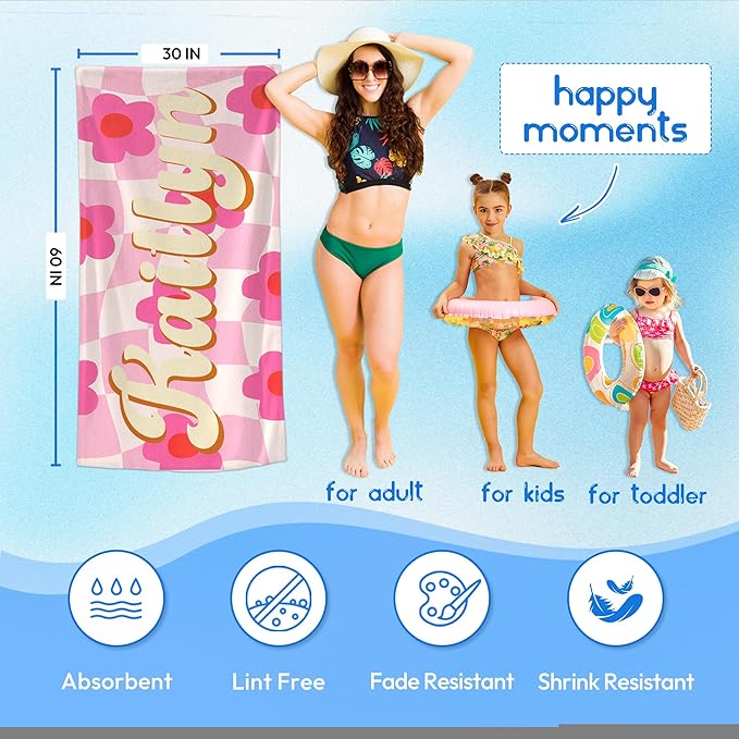 JML Personalized Beach Towel - Image 3