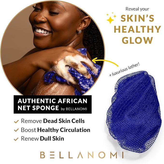 Bellanomi African Exfoliating Net Sponge Authentic Ethically Sourced from - Image 5