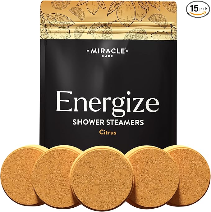 Miracle Made Citrus Mint Aromatherapy Shower Steamers – Essential Oil Shower by MiracleMade
