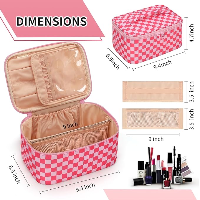 OCHEAL Makeup Bag Portable Cosmetic Bag - Image 4
