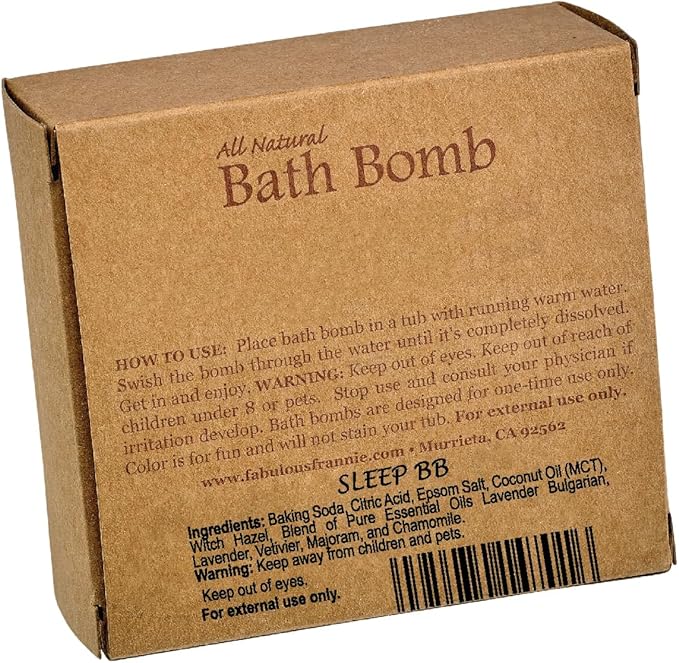 Fabulous Frannie Sleep Natural, Handmade Bath Bomb Set, Rich in Essential Oil - Image 2