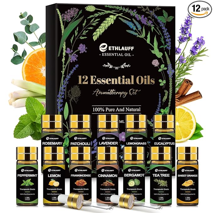 Essential Oils Set, Humidifiers, Skin Care, Fragrance Oil Scent by Ethlauff