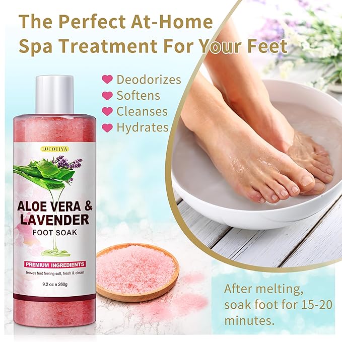 LUCOTIYA Pedicure Kit Foot Spa Soak Set Callus/Cuticle Remover File, Dead Skin - Image 2