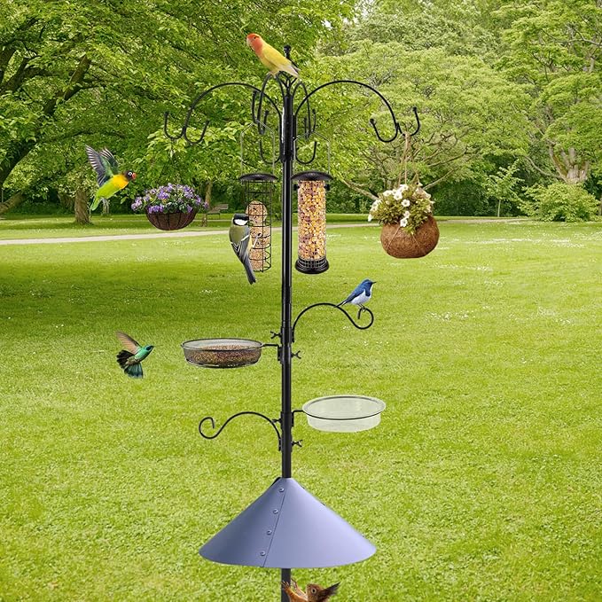 Deluxe Bird Feeding Station Kit Bird Feeder Pole - Image 3