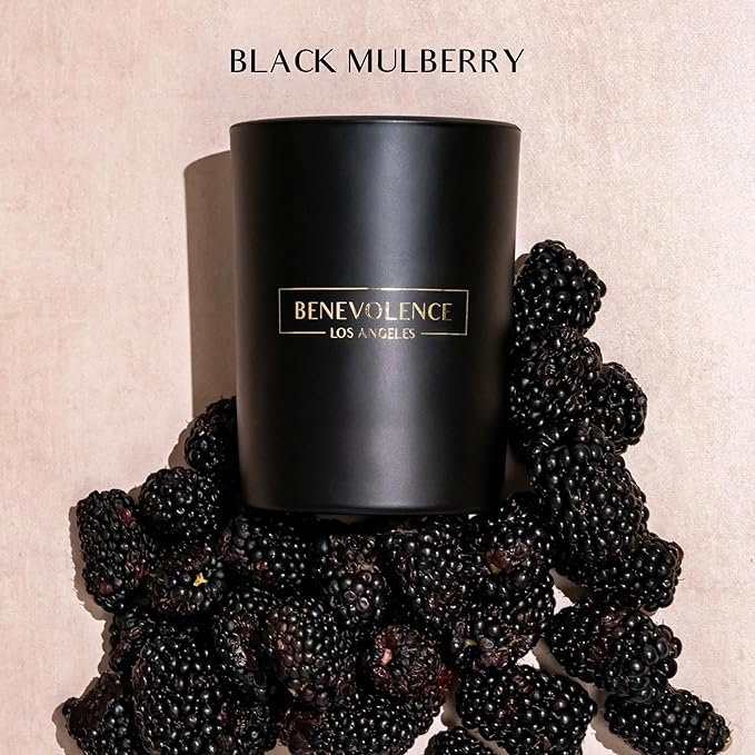 Benevolence LA Black Berries Scented Candle | Soy Christmas Candles - Image 3