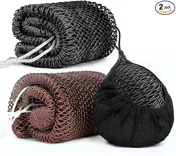 2 Pack African Net Sponge Exfoliating Body Scrubber Bath Sponge by Unknown