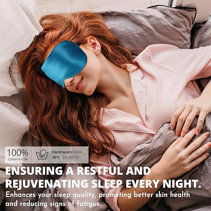 Silk Sleep Mask 100% 22 Momme Mulberry, Sleep Eye Mask - Image 5