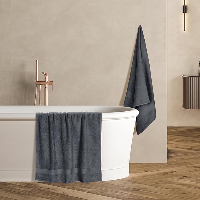 GLAMBURG Premium Cotton 4 Pack Bath Towel Set - Image 5