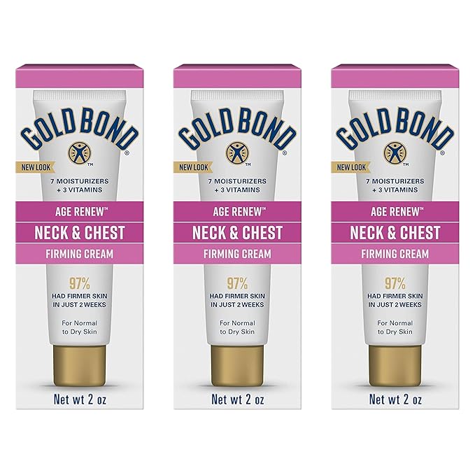 Gold Bond Age Renew Neck and Chest Firming Cream, 2 oz., Clinically Tested Skin by GoldBond