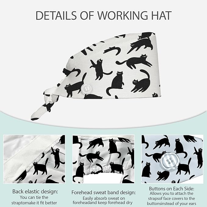 2 Pcs Working Cap with Sweatband - Image 3