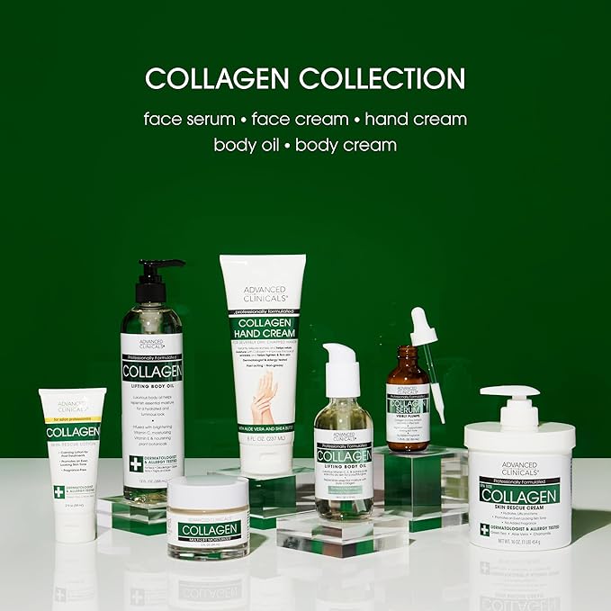Advanced Clinicals Collagen Hand & Body Cream Skin Care Moisturizer Lotion - Image 7