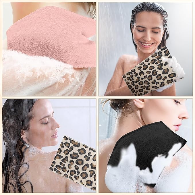 Tatuo 12 Pieces Korean Exfoliating Mitt Glove Italy Towel Skin Body Scrubber - Image 6