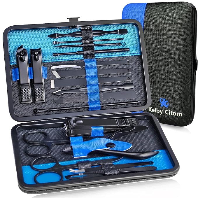 Professional Stainless Steel Nail Clipper Travel & Grooming Kit Nail Tools by KeibyCitom