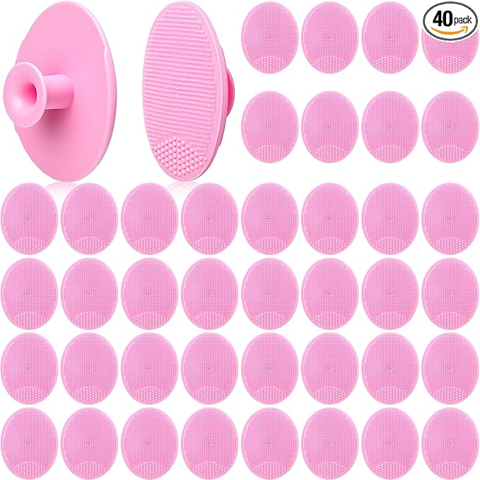 Nuogo 40 Pack Facial Cleansing Brush Face Scrubber Face Exfoliator Exfoliating by Nuogo
