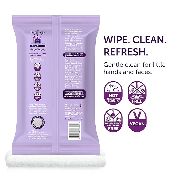 Fairy Tales Daily Cleanse XL Wipes - Image 3