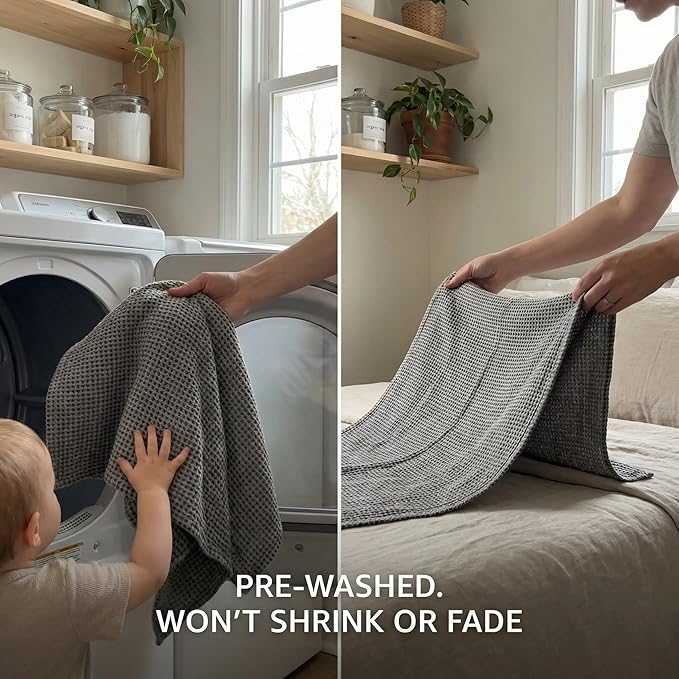Pure Linen Small Bath Towels Set - Image 8