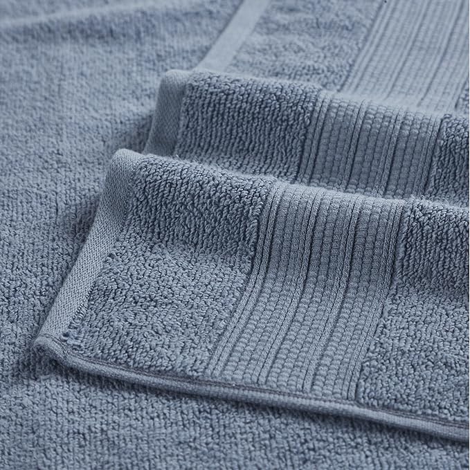 Modern Threads 6-Piece Towel Set – 100% Cotton, Quick Dry, Ultra Absorbent – - Image 2