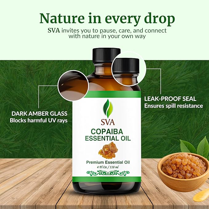SVA Copaiba Essential Oil – 4 Fl Oz – 100% Natural Copaiba Oil - Image 7