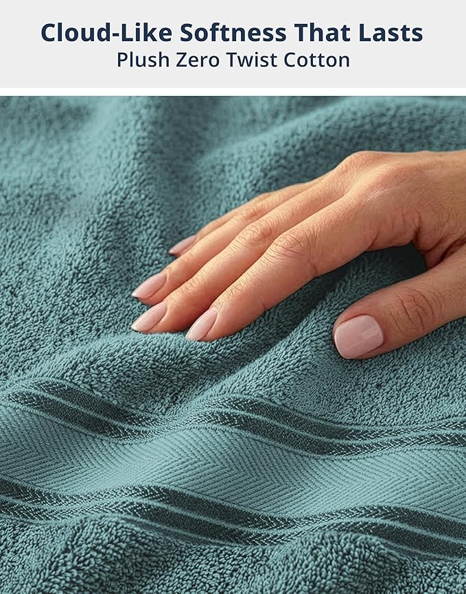 LANE LINEN 100% Cotton Bath Towel Set of 18 – 6 Bath, 6 Hand Towel & 6 - Image 4