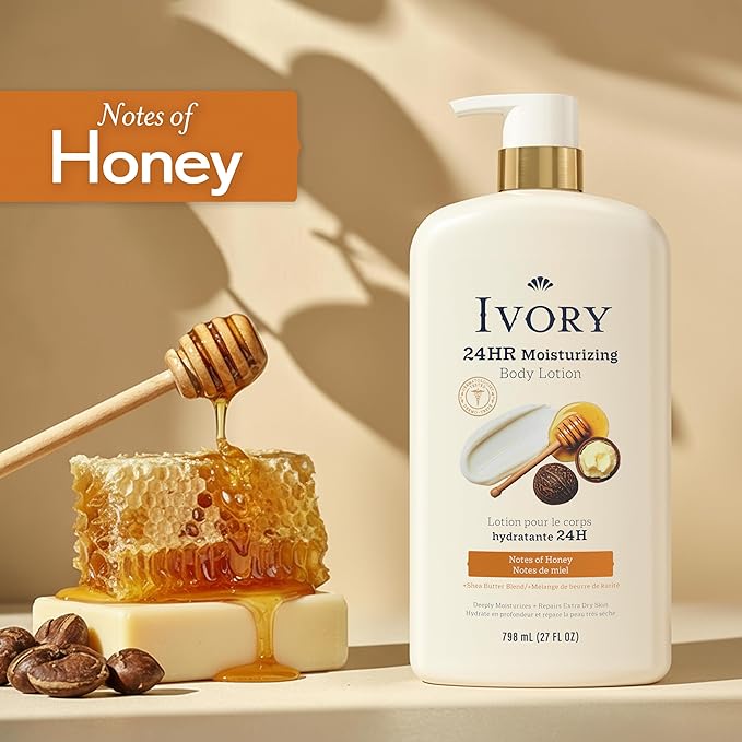 Ivory Hand & Body Lotion, 24hr Moisturizing, Repairs Extra Dry Skin, All Day - Image 4