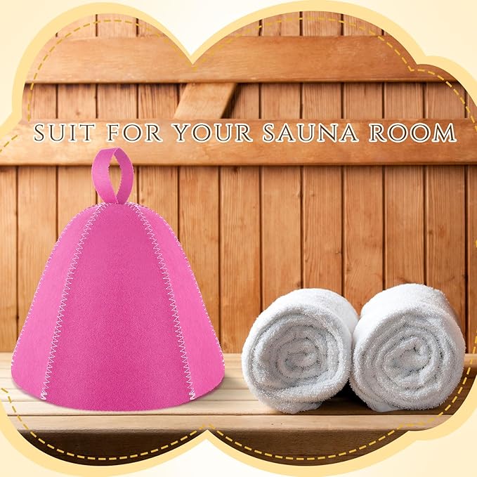 JaGely Sauna Hat for Men Women Sauna Hat Vaporarium Cap Russian Banya Cap for - Image 5