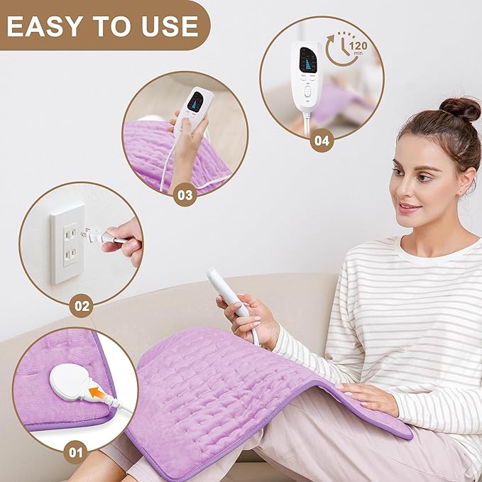 Deepsoon Heating Pad, Electric Heating Pads - Image 3