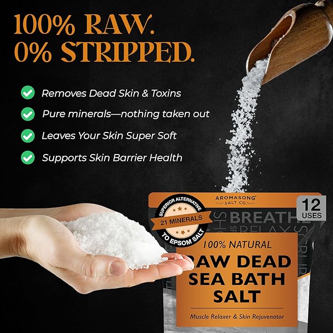 Aromasong Raw Dead Sea Bath Salt - Image 4