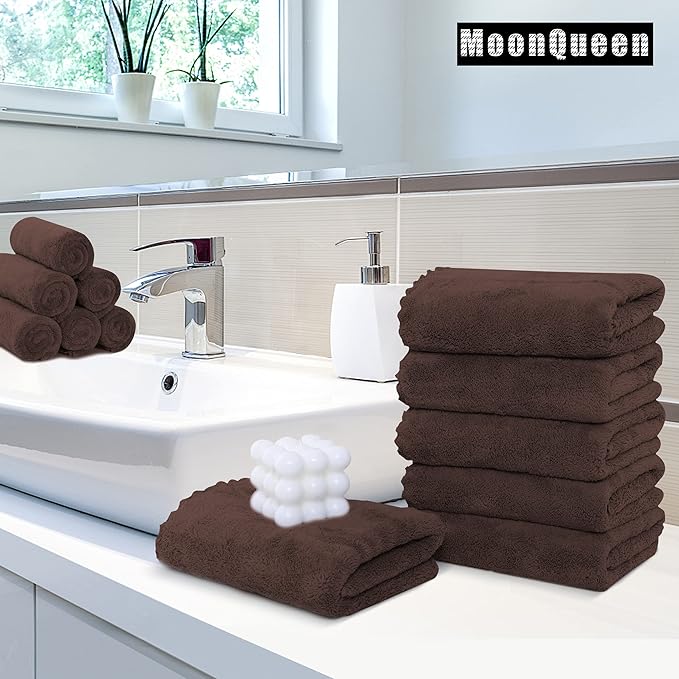 MOONQUEEN 6 Pack Premium Hand Towels - Image 2