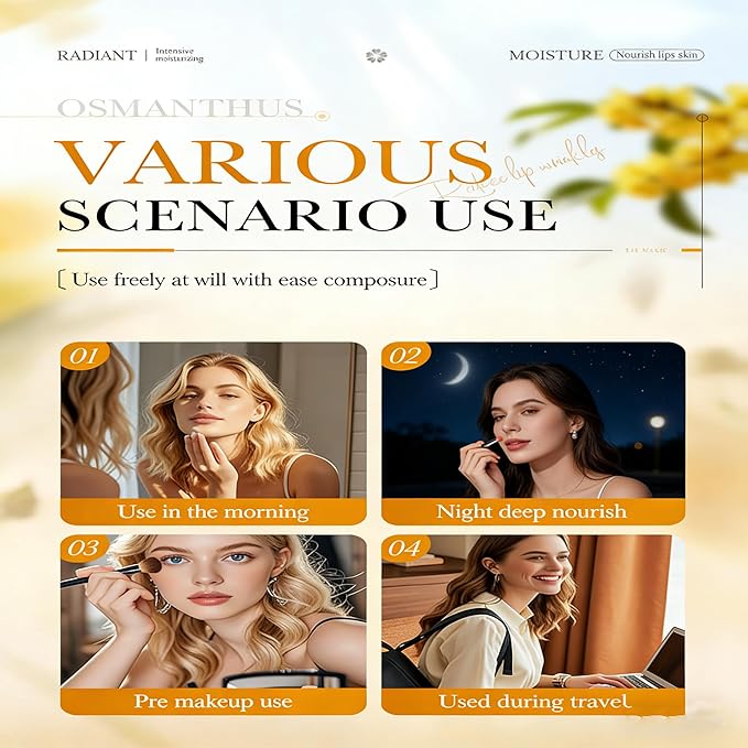 AKARY 5Pcs Osmanthus Nourish and Tender Lip Mask, Hydration Fragrance + - Image 9