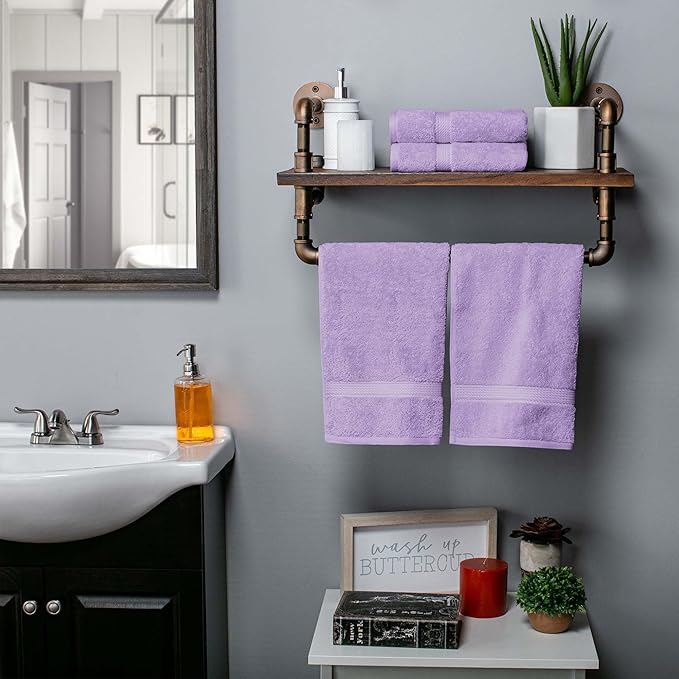 SUPERIOR Egyptian Cotton Pile Hand Towel Set of 4, Ultra Soft Luxury Towels - Image 6