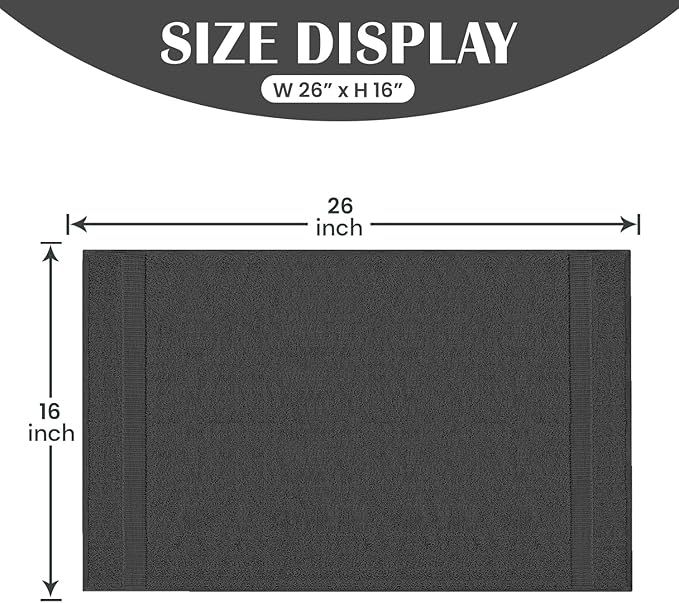 Reed&Pick 24 Pack Dark Grey Hand Towels 100% Cotton Spa Towels – 16x26 inches - Image 5