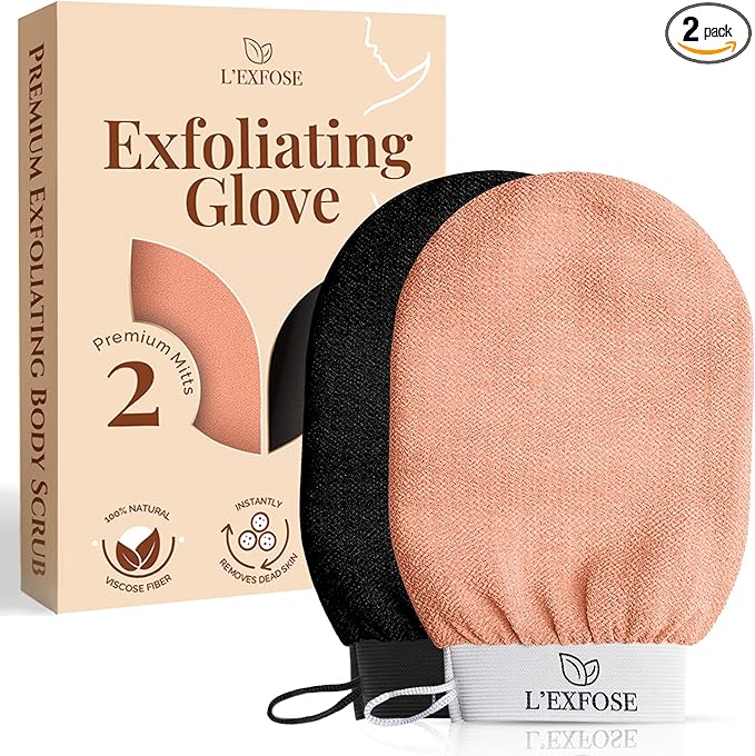 L'Exfose Kessa Hammam Deep Exfoliating Glove 2pc by LEXFOSE