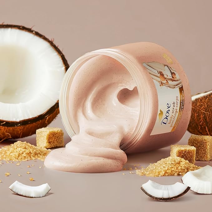 Dove Brown Sugar and Coconut Butter Body Scrub Exfoliates and Deeply Nourishes - Image 7