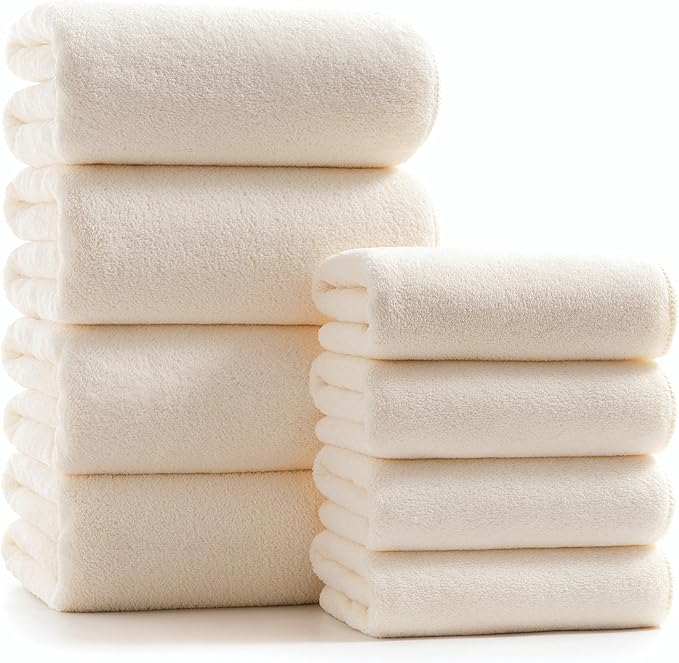 sakano Microfiber Bath Towel Set Ultra Soft Absorbent Speedy Drying Fade by Unknown