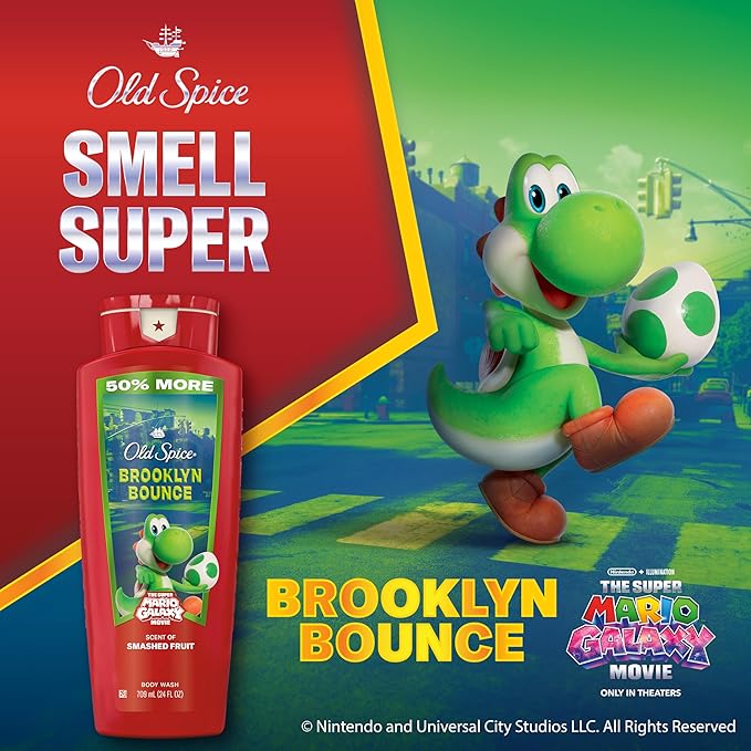 Old Spice Body & Face Wash for Men, x The Super Mario Galaxy Movie, 3X Defense - Image 3