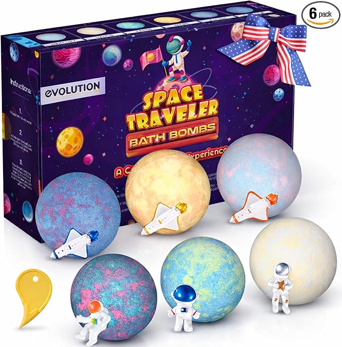 EvolutionUSA 6 Space Bath Bombs by EvolutionUSA