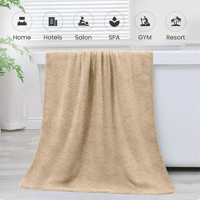 JML Bath Towels, Large Microfiber Towel Set, Ultra Soft, Super Absorbent - Image 7