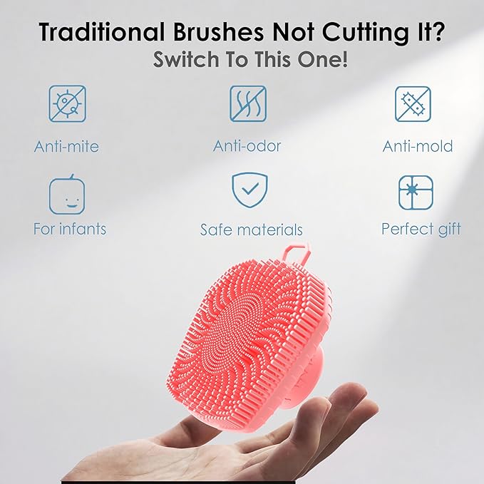 RamPula Face Scrubber & African Net, Silicone Exfoliating Brush - Image 6