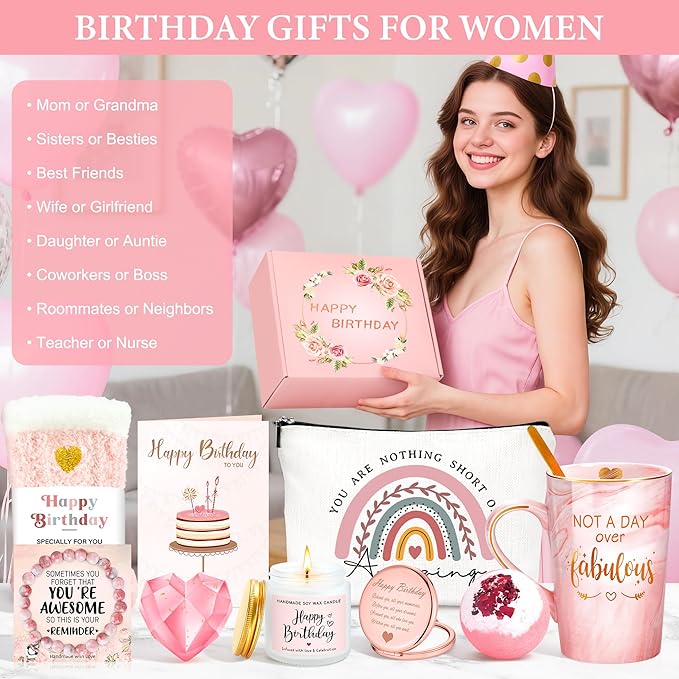 Birthday Gifts for Women Happy Birthday Gift Baskets for Women Unique Not A Day - Image 9